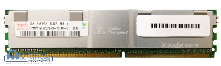 Hynix Server Memory1GB 1RX8 PC2-5300F, PN HYMP112F72CP8N3-Y5