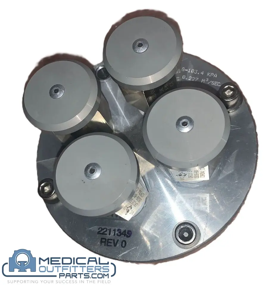 GE Signa Excite 1.5T - Blanking Plate, Burst Disk 4 Valve (Transport Valve) – PN 2211349