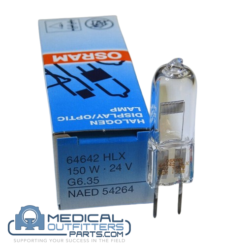 Collimator Light Bulb, Halogen 150watt, 24V. G6.35, 64642HLX