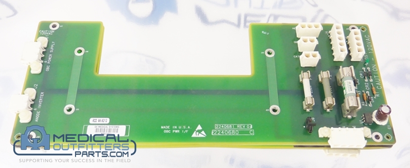 GE LightSpeed OBC Power IF Board, PN 2240680