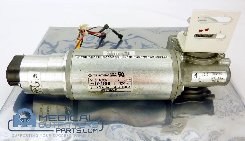 Philips PET/CT Gemini Source Rotate Gearmotor, PN 453567916141