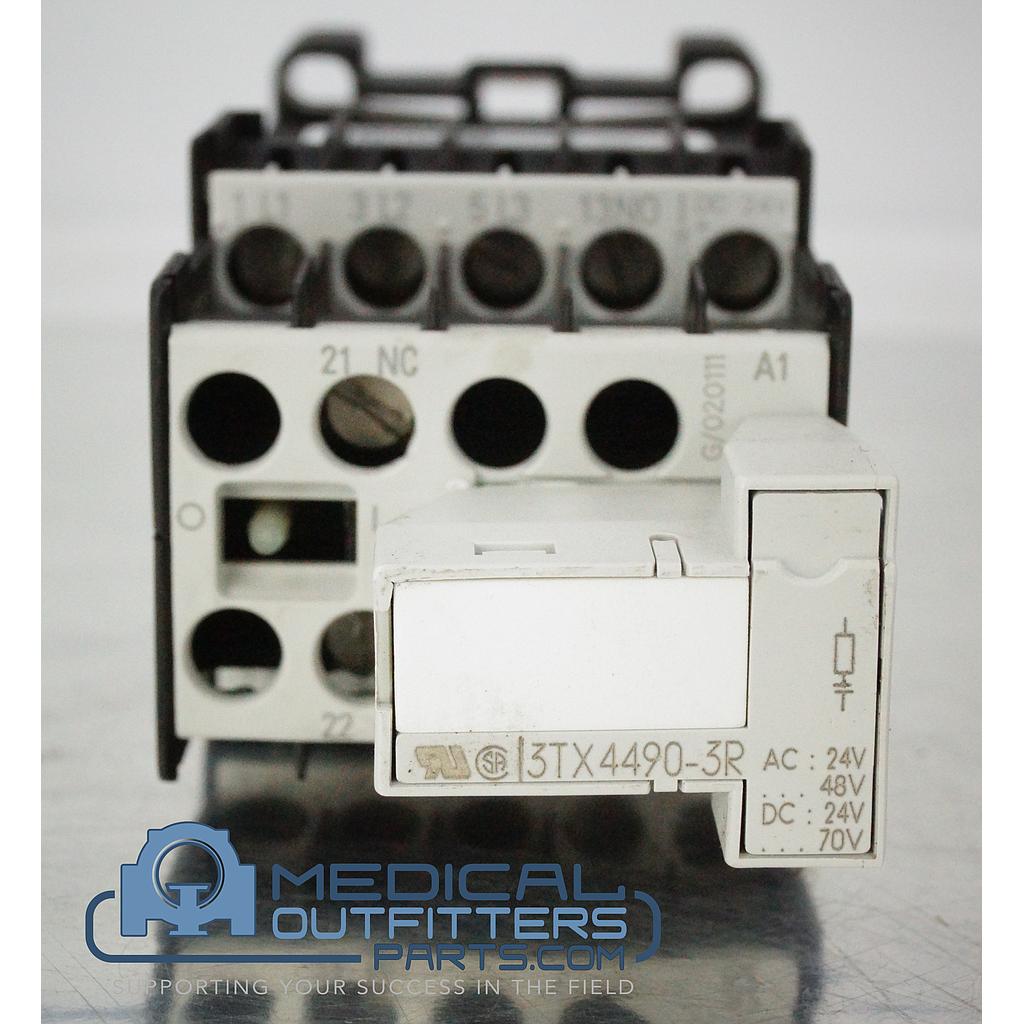 Siemens Sirius 3-Phase IEC Rated Contactor, 3 HP at 230V and 5 HP at 460V, (include 3TX4401-1A - Auxiliary Contact Block with 1 NC Contact), PN 3TF2010-0BB4