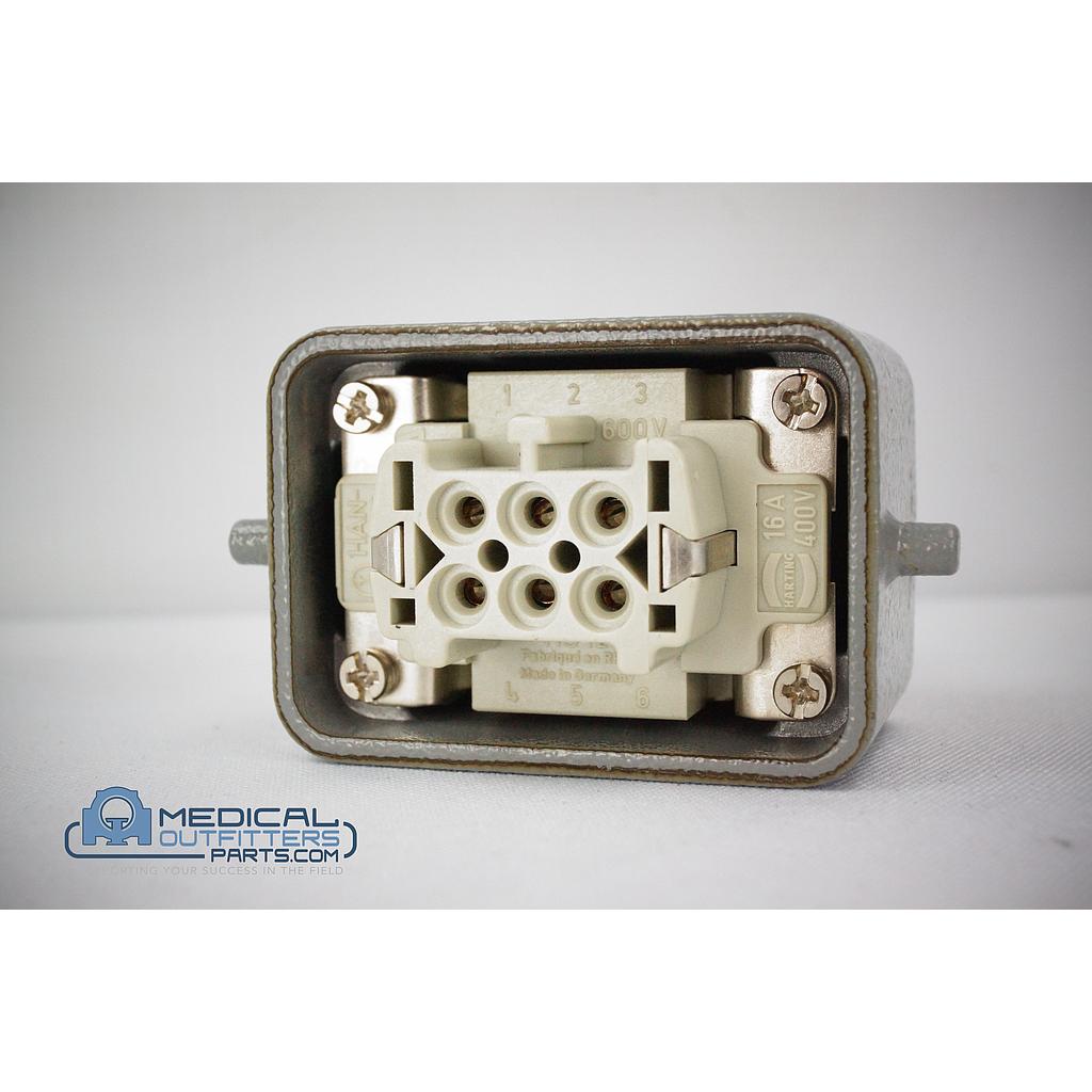 Harting Han-E6F Connector Plug 6 Point 16A 400V, PN HS12