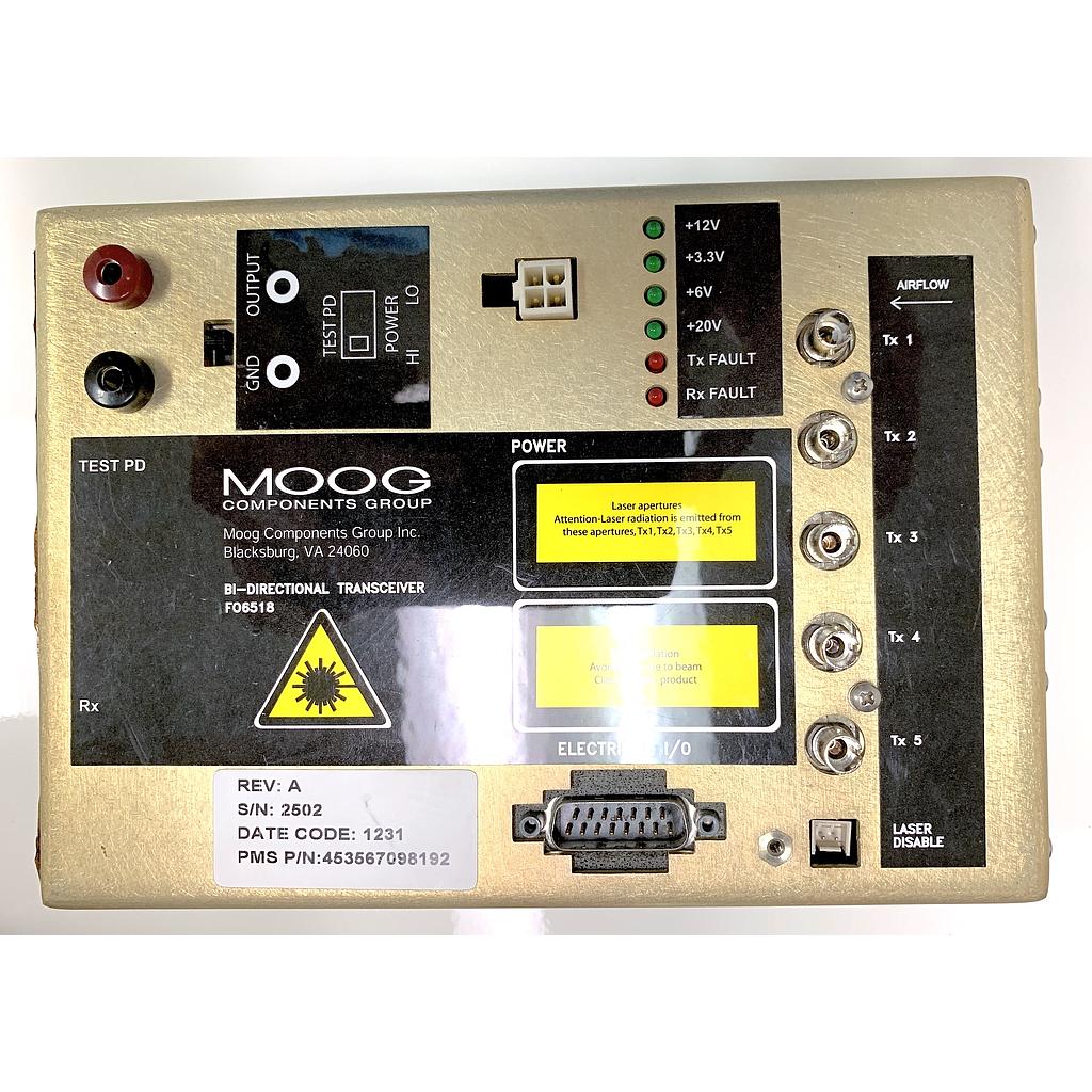Philips CT Big Bore Bi-Directional Transceiver Moog FO6518, PN 453567098192, 453567098191