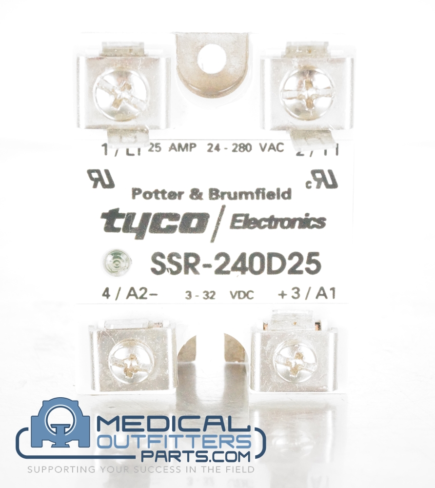 Tyco Electronics Solid State Relay, 25Amp, 24-280VAC, PN SSR-240D25