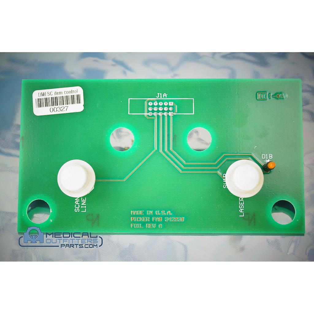 Picker Eclipse MRI Small Keypad PCB Assy, PN 383035