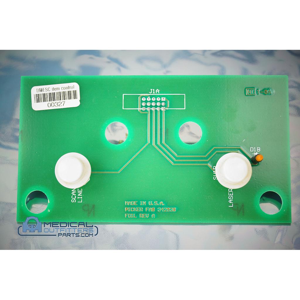 Picker Eclipse MRI Small Keypad PCB Assy, PN 383035