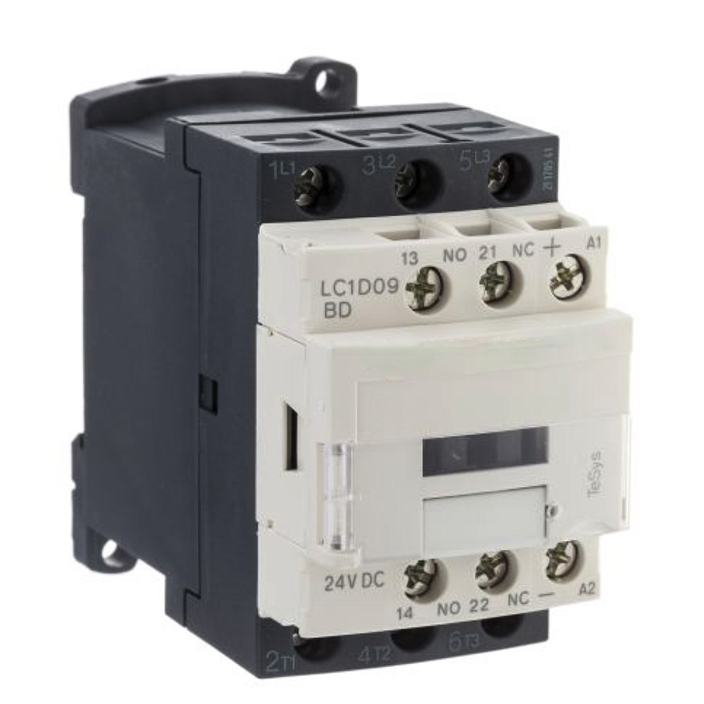 GE CT Lightspeed Telemecanique 24V DC Relay, PN LC1D18BD