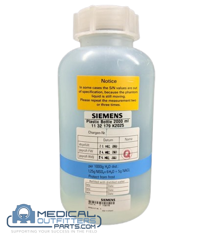 Siemens MRI Phantom Mamma Plastic Bottle 2000Ml, PN 1132179