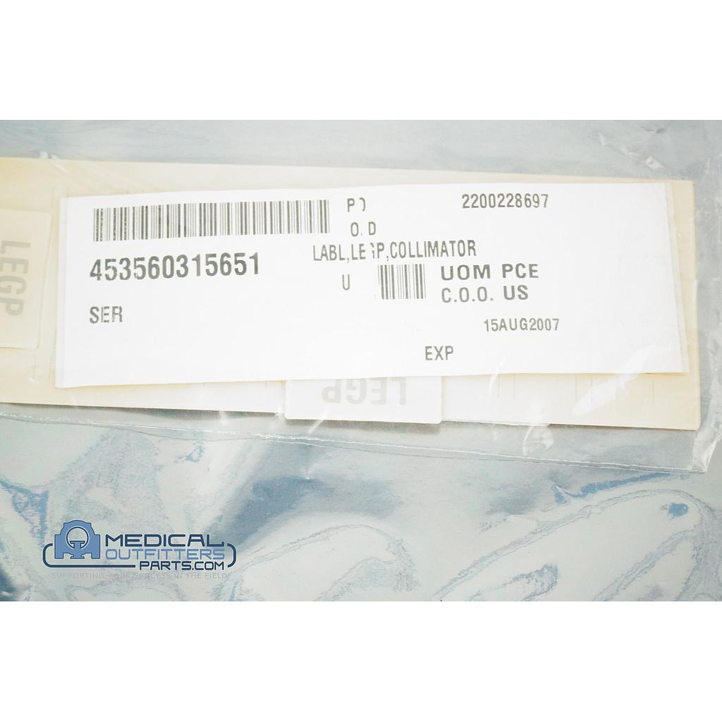 Philips Skylight LABL, LEGP, COLLIMATOR, PN 453560315651