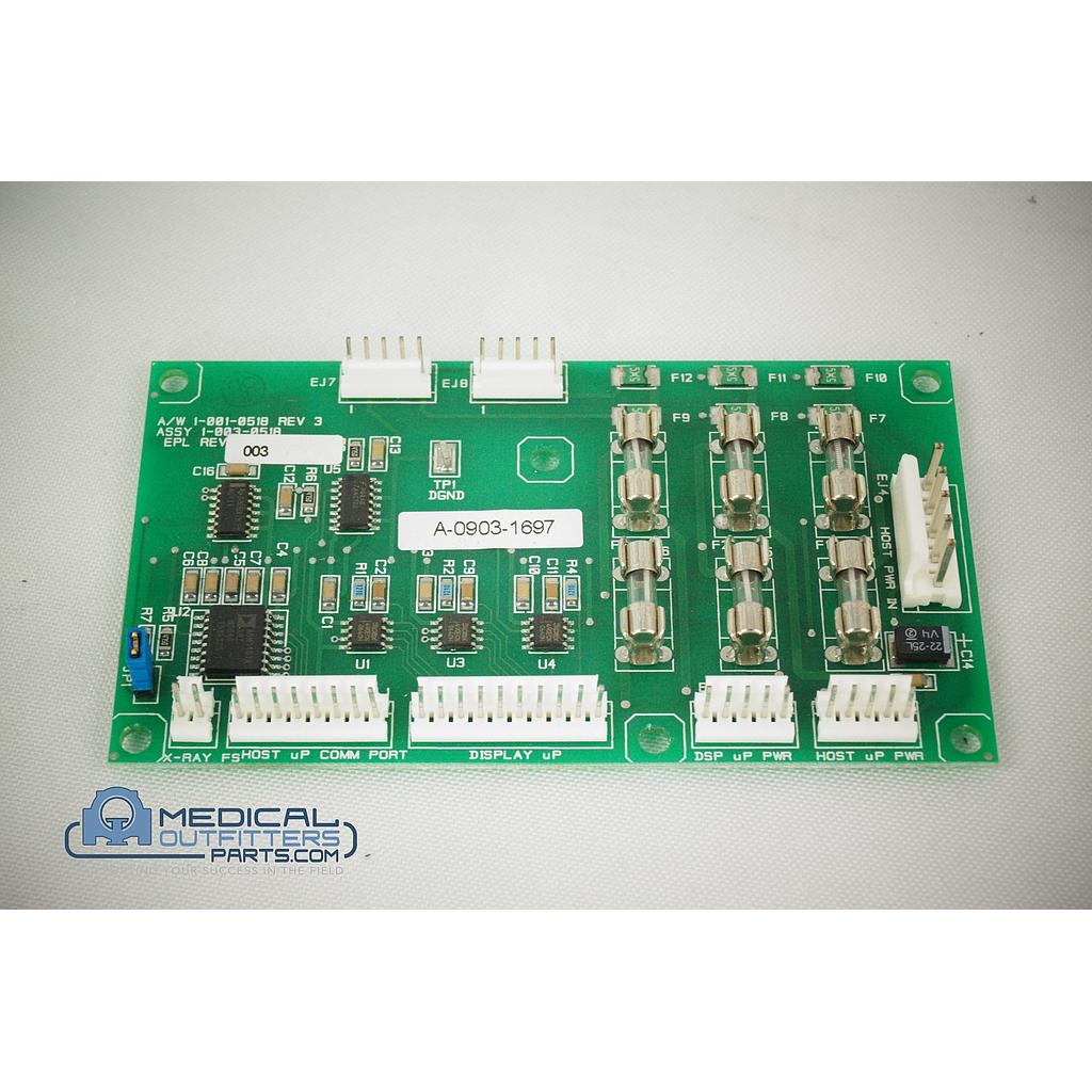 Hologic Lorad Multicare Platinum Display Com. Inte. PCB, PN 1-003-0518