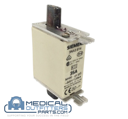 Siemens X-Ray Generator 35A Fuse NH00-gL, 500V/120kA, PN 3NA3814
