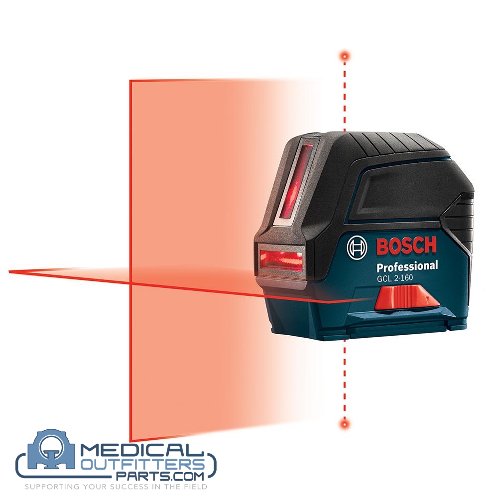 (TOOL) Bosch Self-Leveling Cross Line Laser Kit, Horizontal and Vertical, Interior and Exterior, PN GCL 2-160