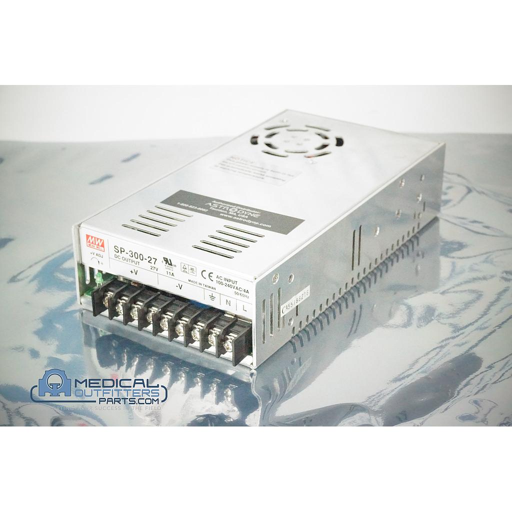 Mean Well Power Supply AC Input 100-240VAC/4A 50/60Hz, DC Output 27V 11A, PN SP-300-27