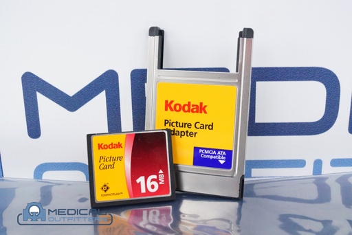 Kodak Compact Flash Card Adapter, PCMCIA ATA, with 16MB Cards for CR800 