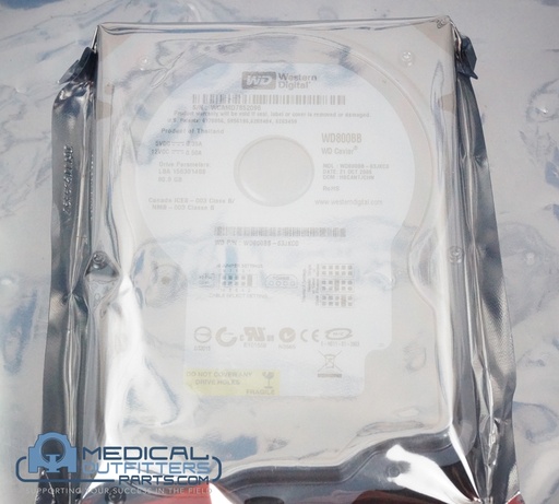 [WD800BB] Wester Digital Caviar, 80GB, 7200 RPM, 2MB Cache, IDE Ultra ATA100 / ATA-6 3.5" Internal Hard Drive Bare Drive (Include Gemini Argos Software), PN WD800BB