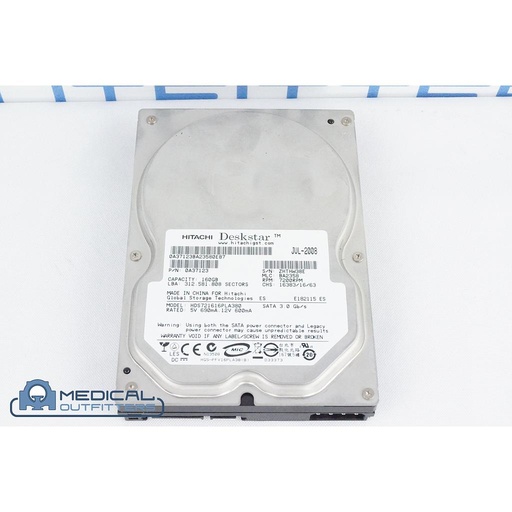 [0A37123] Hitachi DryView 6800 Laser Imager Hard Drive 160GB, 7200RPM, SATA, PN 0A37123