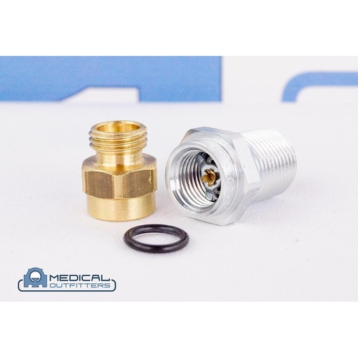 [22546-202208-4-4B] Helium Service Line Purge Adapter, PN 22546-202208-4-4B