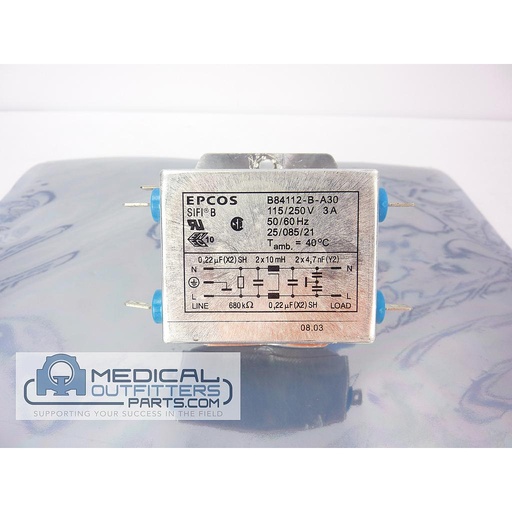 [4694766] Siemens Sensation Noise Filter 3A, 250V, 50-60 Hz, PN 4694766, B84112-B-A30