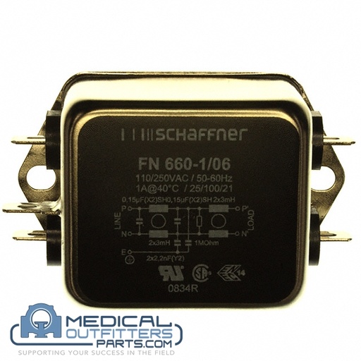 [FN660-1/06] GE LightSpeed Power Liner Filter 250V, 1A, 400Hz, PN FN660-1/06