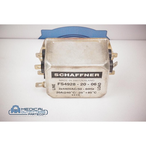 [FS4928-20-06] Schaffner Chassis Filter 3x440V, 20A, PN FS4928-20-06