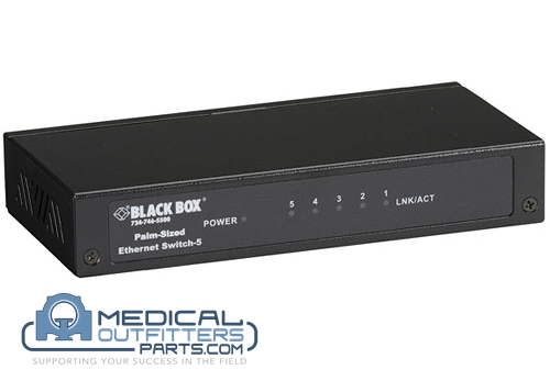 [724-746-5500] Philips PET/CT Gemini Black Box Ethernet Switch 5 Port, PN 453567961811, 724-746-5500