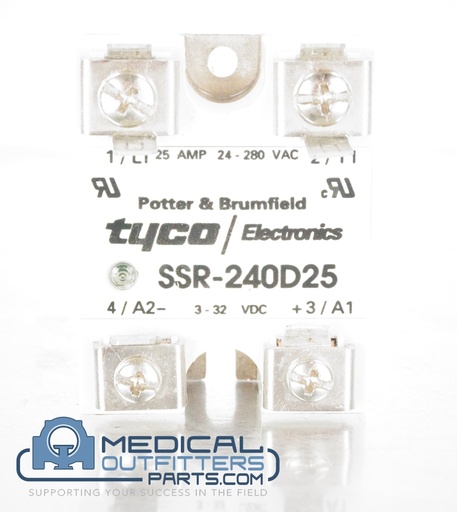 [SSR-240D25] Tyco Electronics Solid State Relay, 25Amp, 24-280VAC, PN SSR-240D25