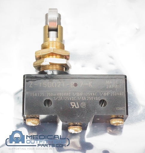 [46-136334P232, BZ-2RQ181-A2] GE, Philips, Picker, Siemens Micro Switch SPDT 125-250VAC BAS, PN 46-136334P232