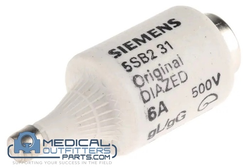 [1005370] Siemens Fluoro Sireskop CX CX33 Diazed Fuse 6A, gG, 500V, PN 1005370