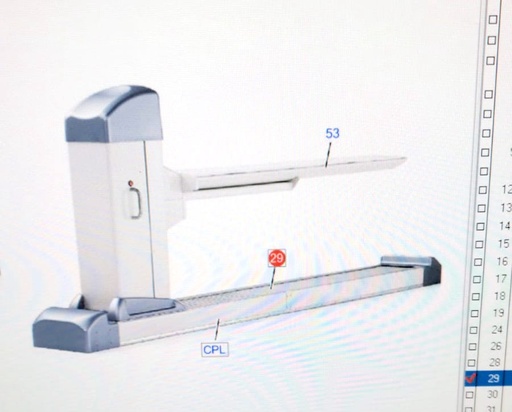 [10097650] Siemens PETCT Biograph Roll Cover, PN 10097650