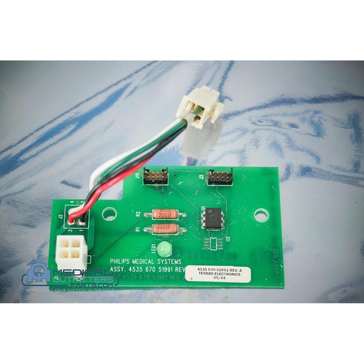 [453567051991] Philips PET/CT GXL Table Assy, MMI E-Stop Sense Board, PN 453567051991