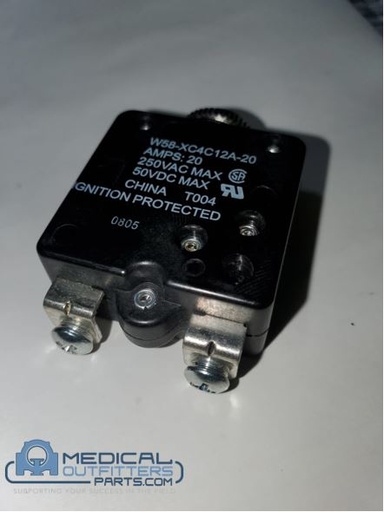 [453566501721] Philips Circuit Braker 20Amp. W58-XC4C12A-20, PN 453566501721