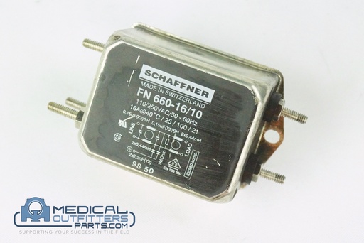 [FN660-16/10] GE CT Filter 110/250VAC, 50-60Hz, 16A, PN FN660-16/10