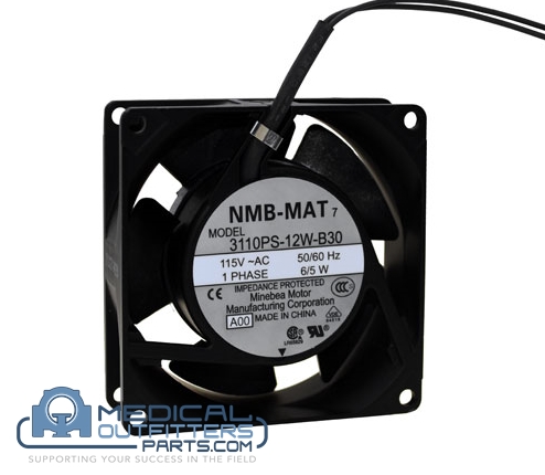 [3110PS-12W-B30-A00] NMB Technologies Corporation Fan Axial 80X25mm, 115VAC, Wire, Set, PN 3110PS-12W-B30-A00