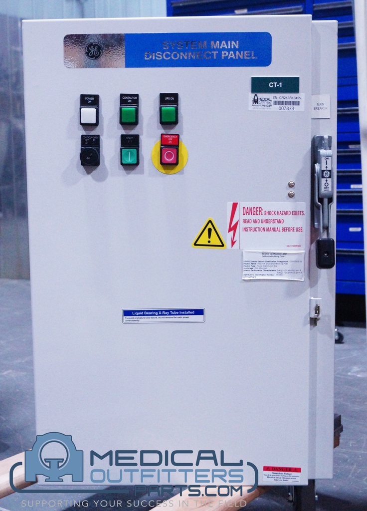 GE VCT 64 System Main Disconnect Panel, PN 9330G-14B | Medical