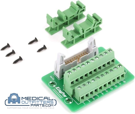 [IDC20P 20Pin, Mark] IDC20P 20Pin Male Header Breakout Board Module Terminal Block Connector PLC Interface with Bracket