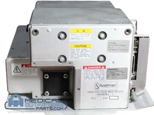[PX71-07483-1] Toshiba CT Aquilion 64 High Voltage Multiplier + Chasis, PN PX71-07483-1