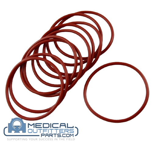 [158096] Red Silicone Ring Size 3.3x16x0.1MM, PN 158096