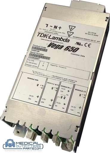 [V608Y2K] Siemens MRI Sola Power Supply Vega 650, PN V608Y2K