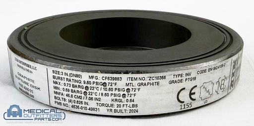 [453501049831, PR, Javier, Burst] Philips MRI Disk, Rupture, Graphite, 3 Inch, PN 453501049831