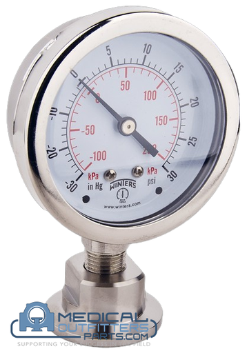 [NW25-100-CG] NW25 to Compound Vacuum/Pressure Gauge, PN NW25-100-CG