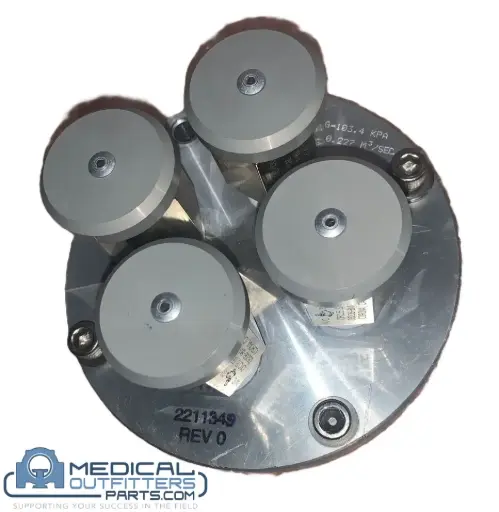 [2211349] GE Signa Excite 1.5T - Blanking Plate, Burst Disk 4 Valve (Transport Valve) – PN 2211349