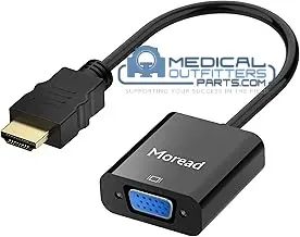 [X004GZZI6H, HDMI to VGA] Moread HDMI to VGA Adapter, PN X004GZZI6H